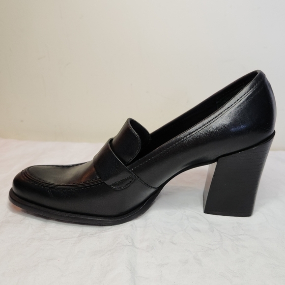 Principles black high heel loafers - Picture 5 of 10